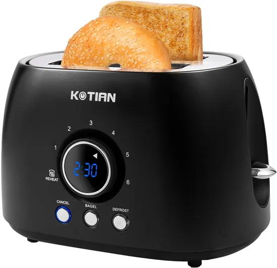 Home Appliance Bread Toaster 2 Slice Stainless Steel Toaster 