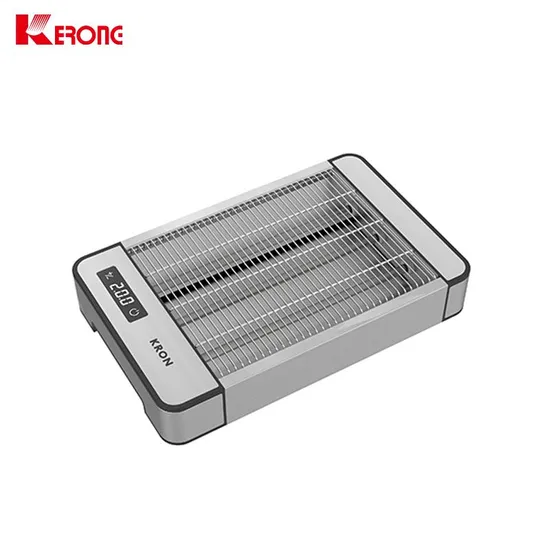 High Quality Stainless Steel Horizontal Flat Toaster Wholesale with Removable Crumb Tray 