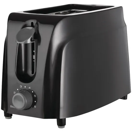 Fashionable 2 Slice Wide Slot for Bread Bagels 5 Adjustable Settings Toaster 