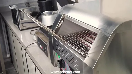Electric Commercial Conveyor 300 PCS Bread Toaster Featuring Powerful 2240W Output 
